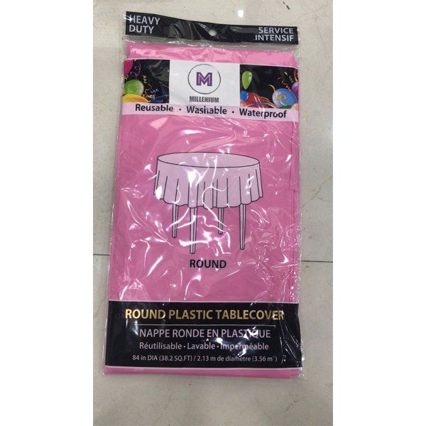 144 pieces of Table Cloth Round Pink