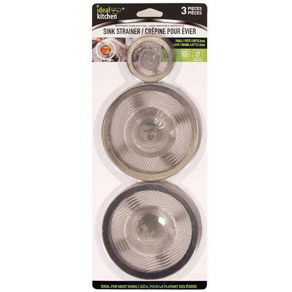 48 pieces of Ideal Kitchen Sink Strainer Stainless Steel 3PK