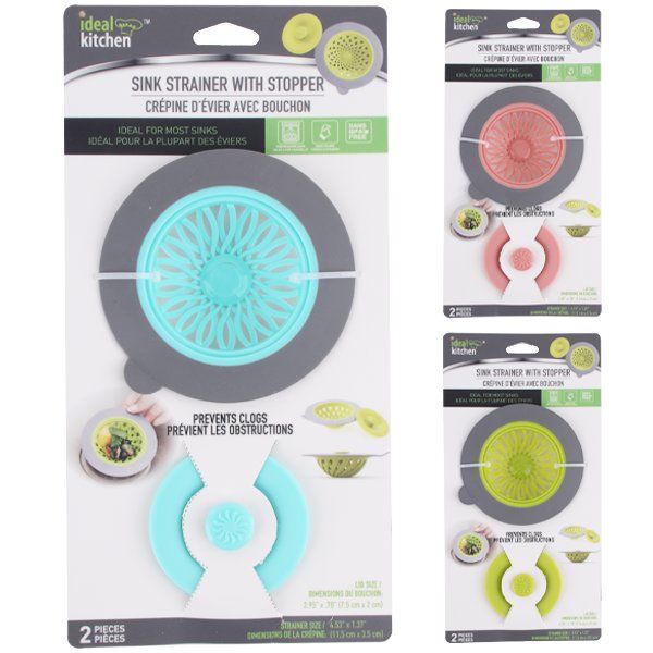 48 pieces of Ideal Kitchen Sink Strainer w/ Stopper 2PK