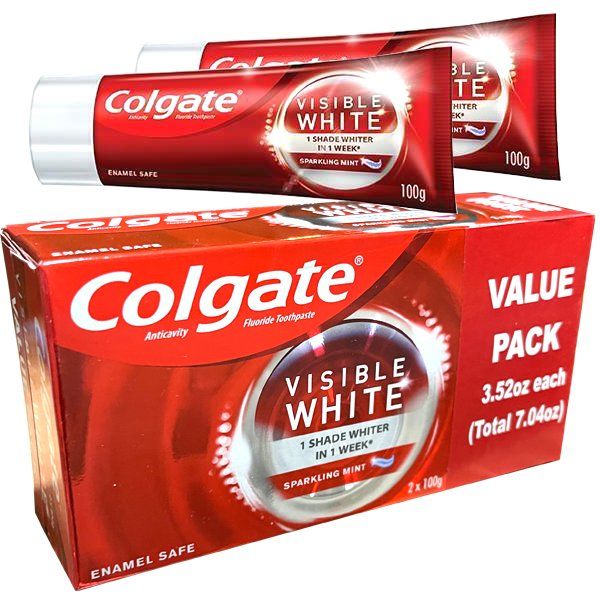 36 Wholesale Colgate Toothpaste 200g 7.04oz Visible White at