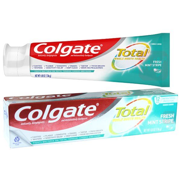 24 pieces of Colgate Toothpaste 4.8oz Total Fresh Mint Stripe Gel USA