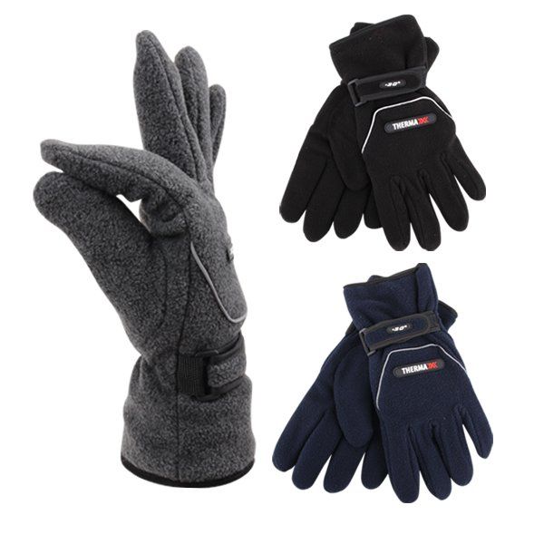 72 pieces of Thermaxxx Men's Fleece Gloves w/ Strap HD