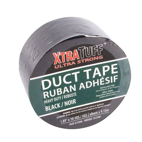 48 pieces of XtraTuff Duct Tape 1.89in by 10yd Black