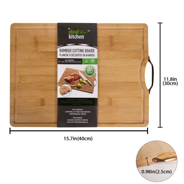 12 pieces of Ideal Kitchen Bamboo Cutting Board 30x40x2.5cm