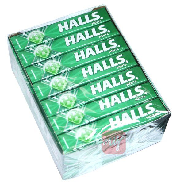 630 pieces of Halls 9pc Spearmint (Imported)