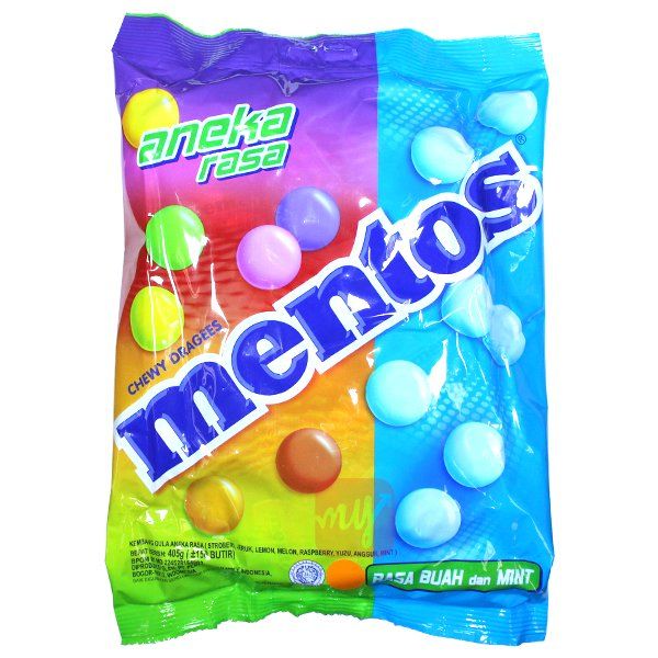 12 pieces of Mentos Bag 405g 14.3oz Assorted