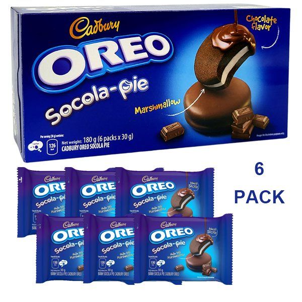 12 pieces of Cadbury OREO Chocolate Pie 210g (6s +1)
