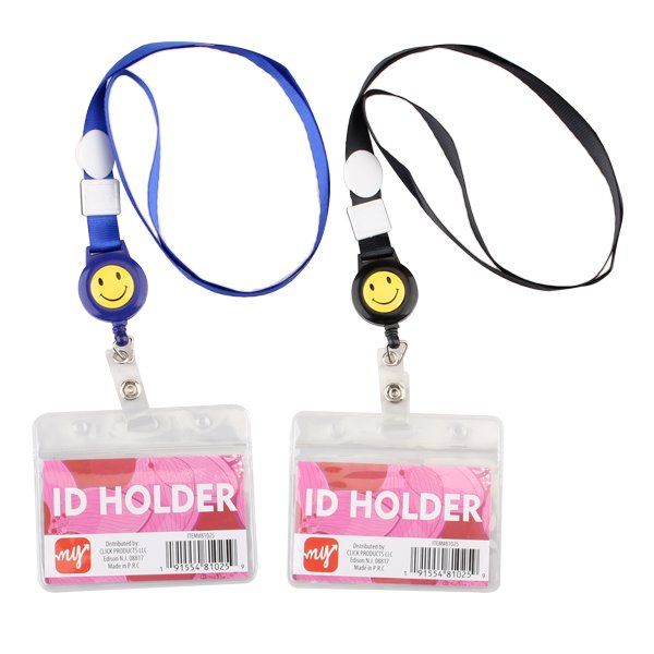 300 pieces of ID Card Holder Extendable w/ Smile Face