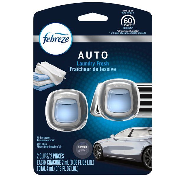8 pieces of Febreze Car Vent 0.06floz 2PK Laundry Fresh