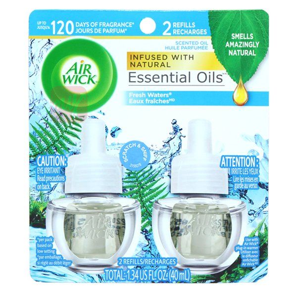 6 pieces of Air Wick Oil 2PK Fresh Waters