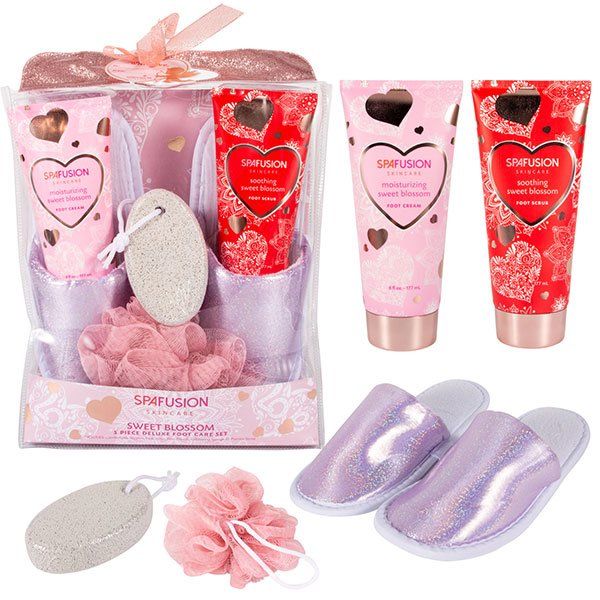 12 Pieces of Sweet Blossom Slipper Set / Gold
