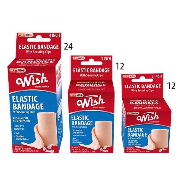48 pieces of Wish Bandage Elastic Assorted Sizes