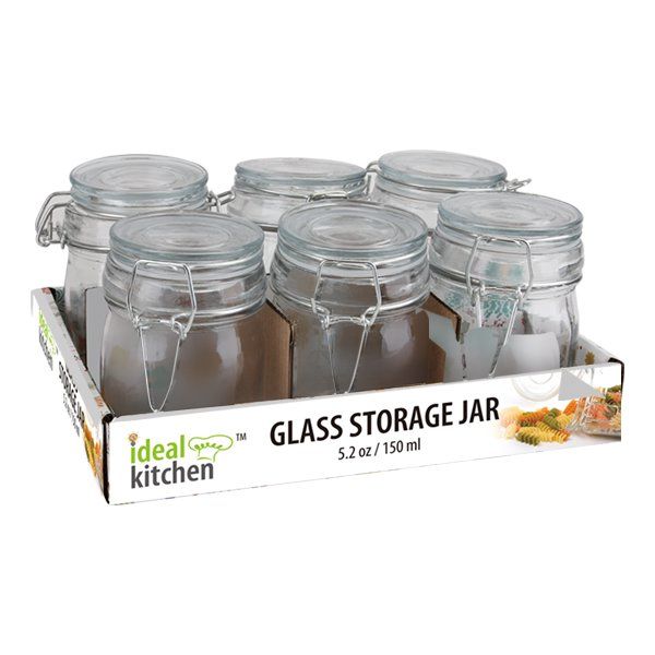 36 pieces of Glass Jar Gasket Lid 150ml