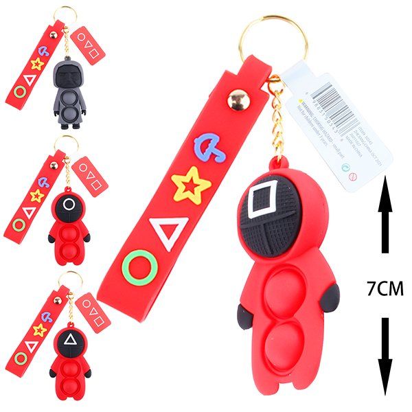 1200 pieces of SG 7cm Keychain w/ cuff Symbols Popper