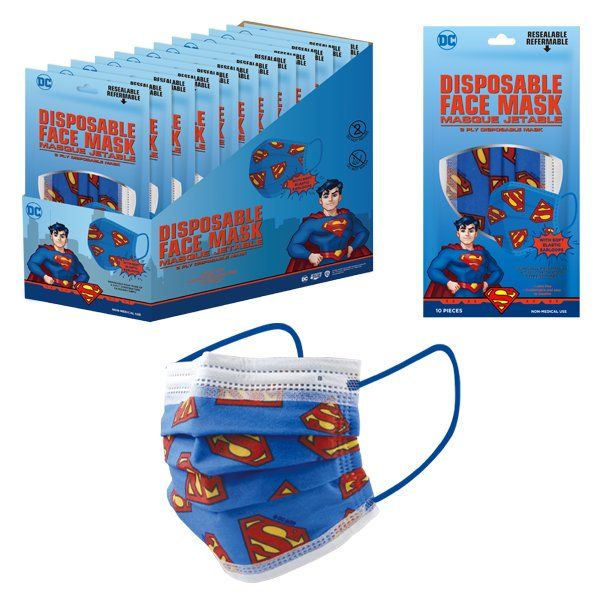 1200 pieces of DC Children Mask 10PK Superman