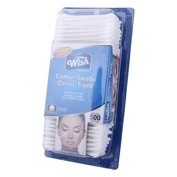 48 pieces of Wish Cotton Swabs 500CT Plastic Stick
