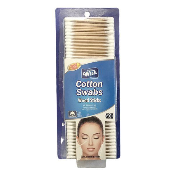 24 pieces of Wish Cotton Swabs Wood 600CT HD