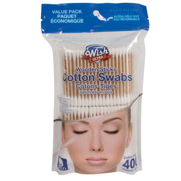 48 pieces of Wish Cotton Swabs Wood 200CT*2PK HD