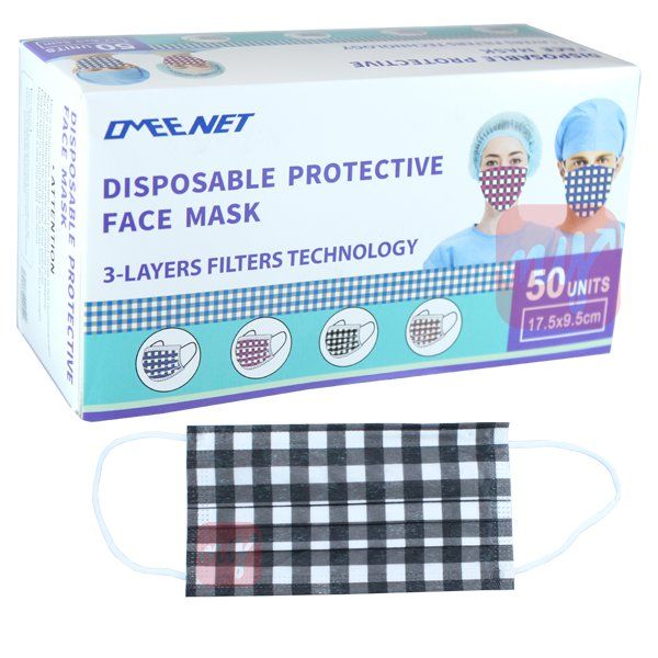 3000 pieces of OMEE NET Face Mask Disposable STRIPE