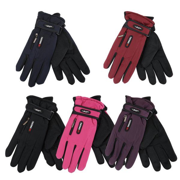 72 pieces of Thermaxxx Winter Ski Gloves Ladies Zipper Pocket w/ Grip Dots