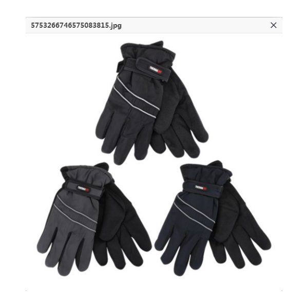 72 pieces Thermaxxx Winter Ski Gloves Men Zipper Pocket w/ Grip Dots - Ski  Gloves - at 