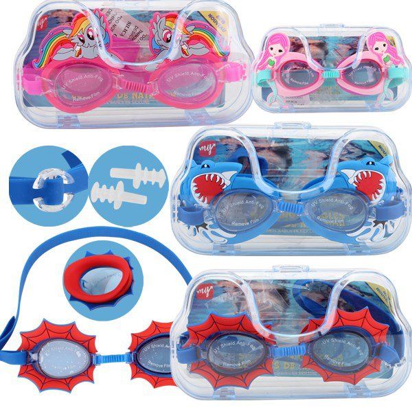 24 pieces of Water World Swimming Goggles Kids Big Case