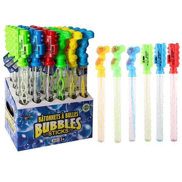 48 pieces of Water World Bubble Stick 14in Boys Assorted
