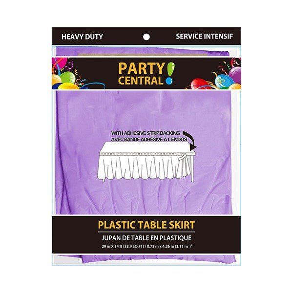 24 pieces of Table Skirt Rectangular Lavender
