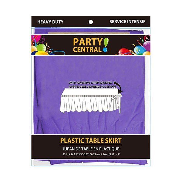 24 pieces of Table Skirt Rectangular Purple
