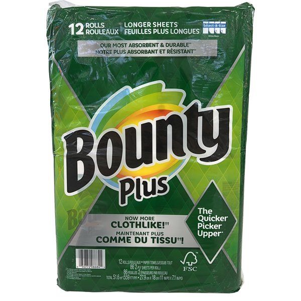 12 pieces of Bounty Paper Towel 86 Sheet