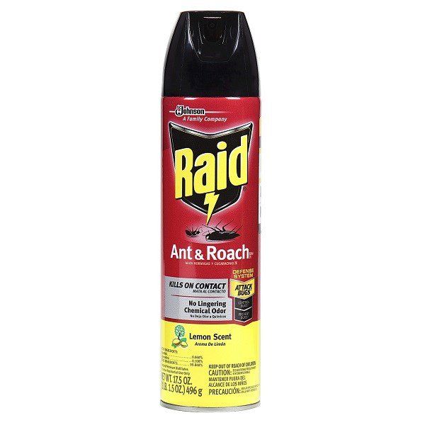 16 pieces of Raid Ant & Roach Spray 17.5oz Lemon