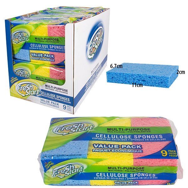 Wholesale UFO Brand Cellulose Sponge Scrubber 3-pack