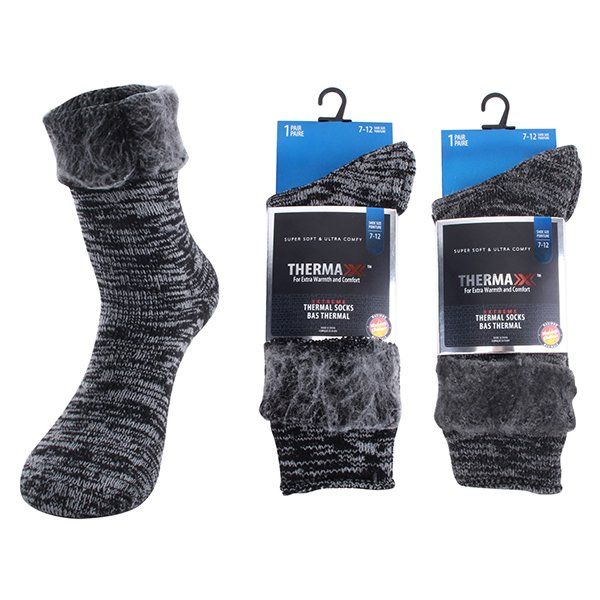 72 pieces of Thermaxxx Men's Thermal Socks Marled HD
