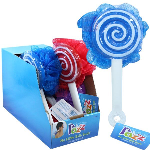 14 pieces of Razz Lollipop Kids Bath Brush