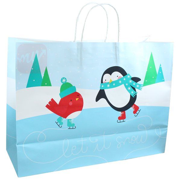 48 pieces of Target Wondershop Gift Bag Large inLet it snowin 16inx6inx12in