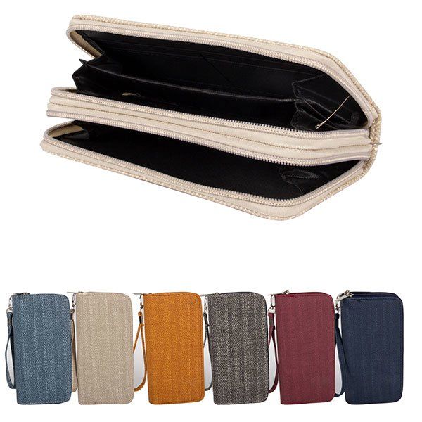 144 pieces of CC Wallet Dual Zipper