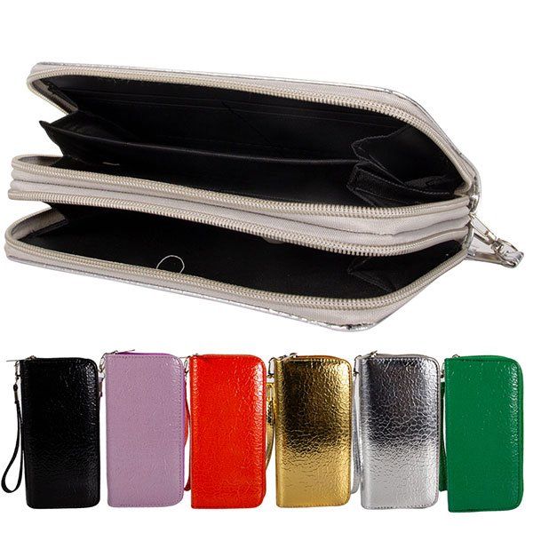 144 pieces of CC Wallet Dual Zipper