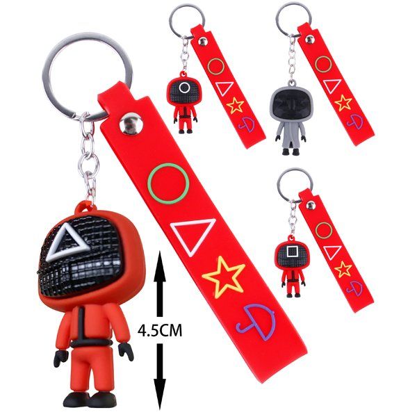1200 pieces of SG 3D 4.5cm Keychain with cuff Good Luck