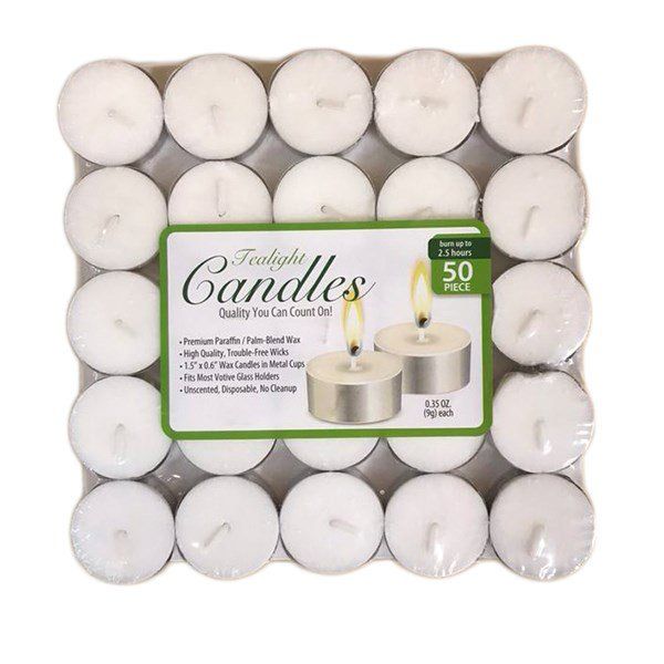 24 pieces of Candle Tealight 50PK Shrink