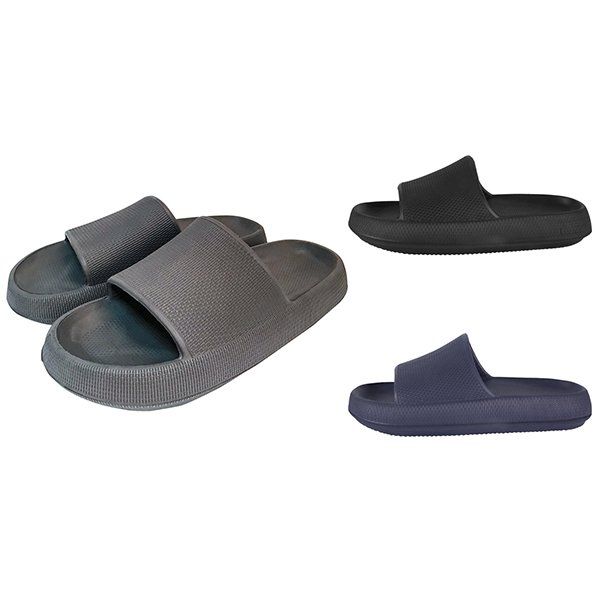 Mens Slippers Super Soft Home Slippers Non Slip Thick Soled Outdoor Bathing  Couples Slippers Mens Shoes Pvc Black 38 - Walmart.com