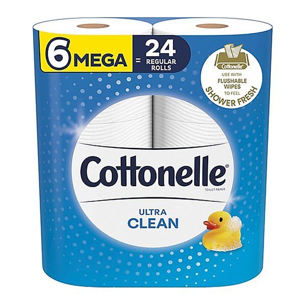 6 pieces of Cottonelle 6count Bundle Toilet Tissue Ultra Clean