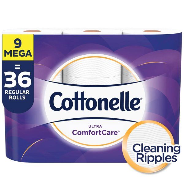 4 pieces of Cottonelle 9count Bundle Toilet Tissue Ultra Comfort
