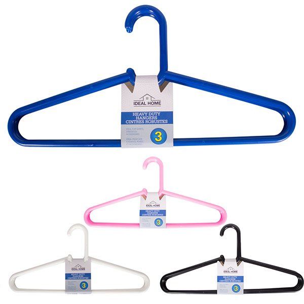 36 pieces Ideal Home Plastic Hangers 3PK Basic HD - Hangers - at