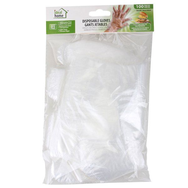 48 pieces of Ideal Home Disposable Gloves 100PK