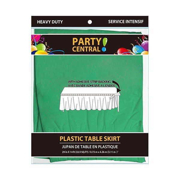24 pieces of Table Skirt Rectangular Green