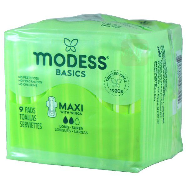 24 pieces of Modess Maxi Pads 9CT Long