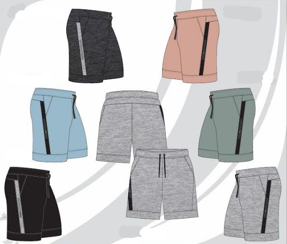 60 Pieces of Men's Fashion Interlock Shorts S-xl