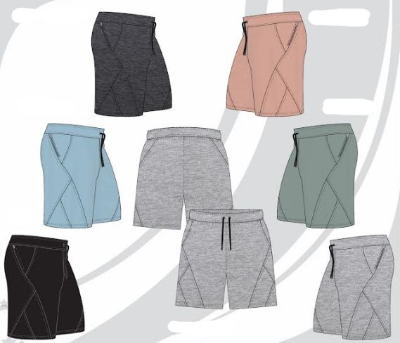 60 Pieces of Men's Fashion Interlock Shorts M-2xl