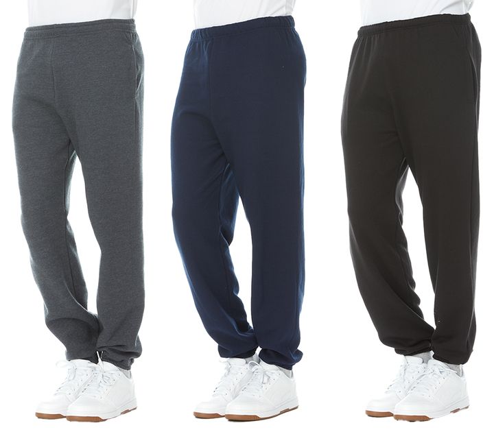 144 Wholesale Yacht & Smith Mens Assorted Colors Joggers With No Side Pockets Or Drawstring Size Medium