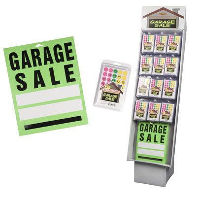 Garage Sale Shipper 192pc 120pcs Of 400ct Ppc Label & 72 11x13.93in Signs/floor Display